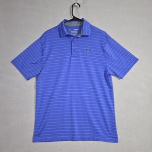 Under Armour Mens The Playoff Polo Core Stripe Size Medium